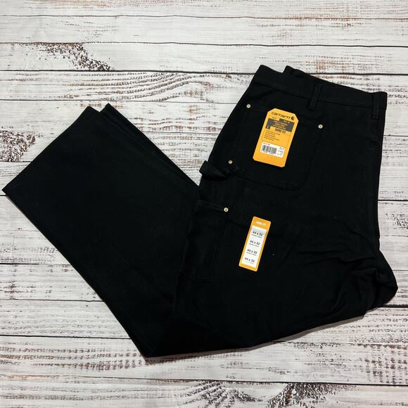 Carhartt Other - Carhartt Loose Fit 44 x 32 Firm Duck Double-Front Utility Work Pant B01-M BLK